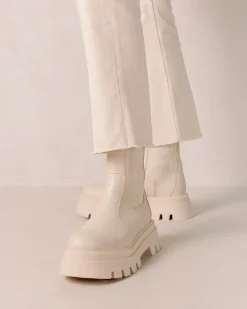 All Rounder - Botas De Piel Blancas