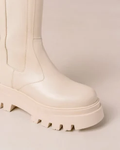All Rounder - Botas De Piel Blancas