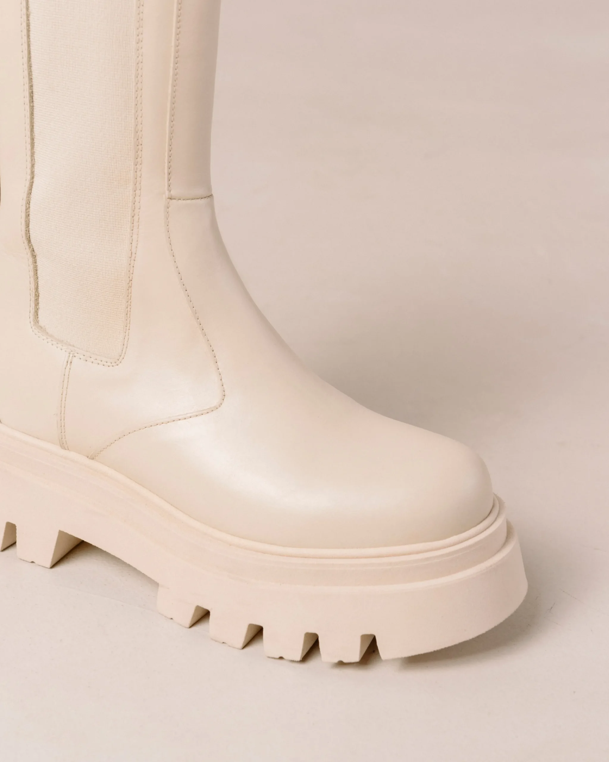 All Rounder - Botas De Piel Blancas