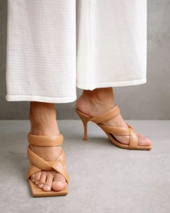 Amaretto - Sandalias De Piel Marrones