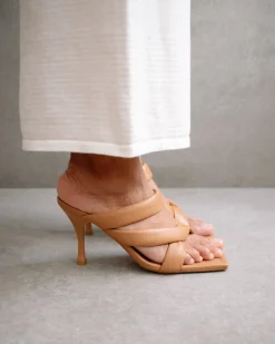 Amaretto - Sandalias De Piel Marrones
