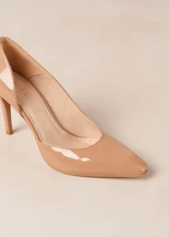 Amelia Onix Tacones De Cuero Beige