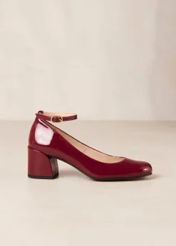 Antoine Onix Tacones De Cuero Burdeos