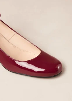 Antoine Onix Tacones De Cuero Burdeos