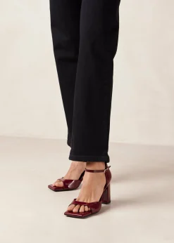 Argil - Tacones Anchos De Charol Rojo