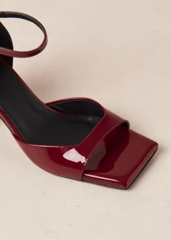 Argil - Tacones Anchos De Charol Rojo