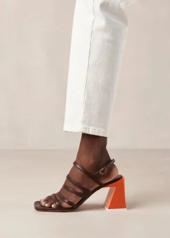 Aubrey - Sandalias Azules Y Amarillas De Piel