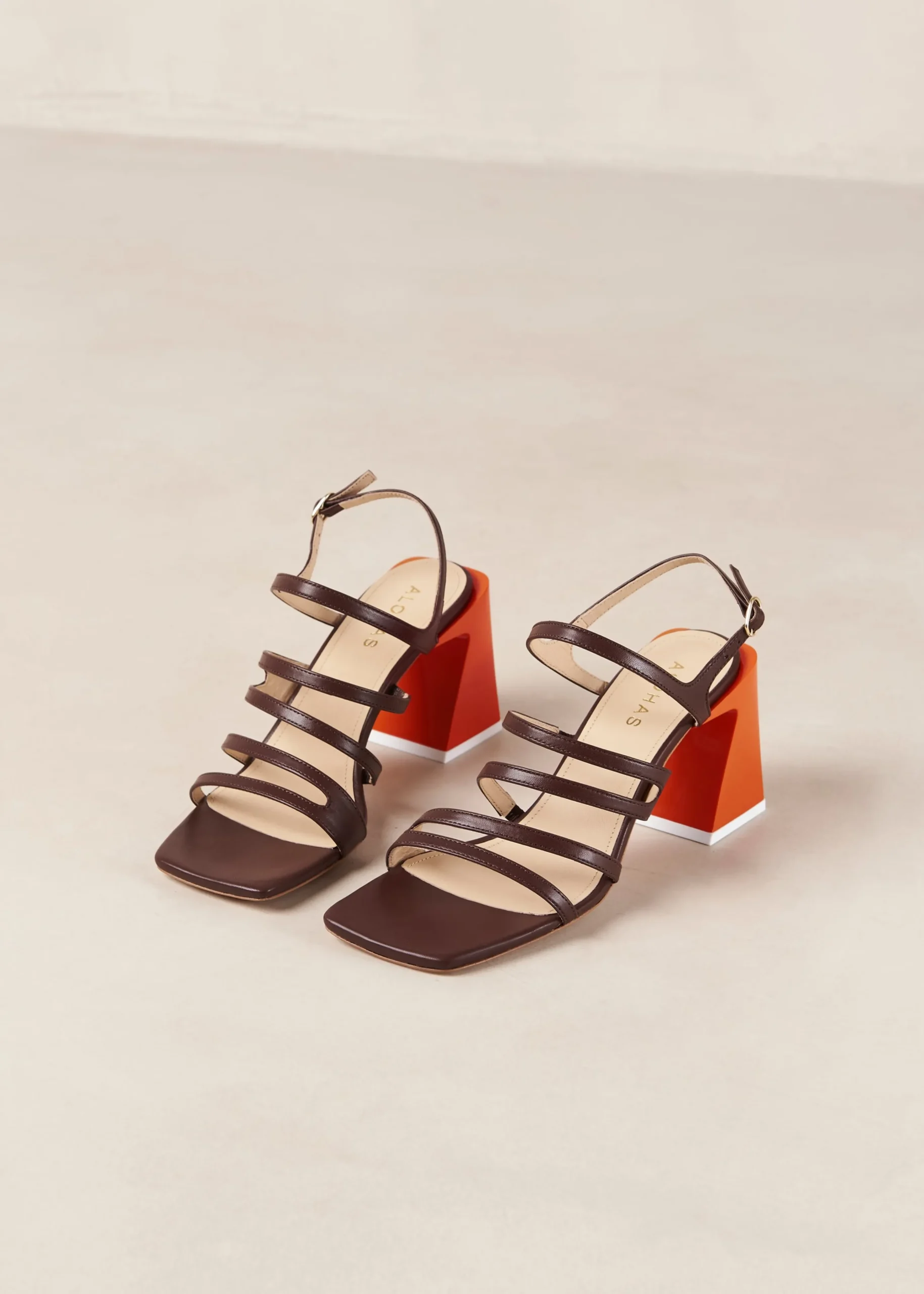 Aubrey - Sandalias Azules Y Amarillas De Piel