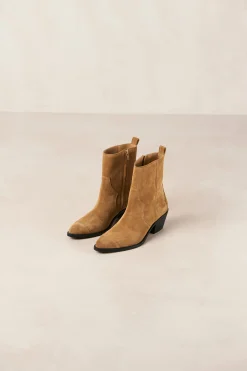 Austin - Suede Cowboy Ankle Boots