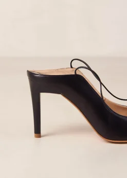 Avery Bombas De Cuero Negro