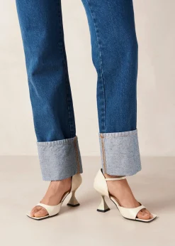 Beijos - Tacones Con Correa Al Tobillo En Color Crema