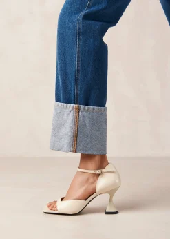 Beijos - Tacones Con Correa Al Tobillo En Color Crema
