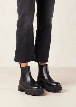 Berenice - Botines Chelsea De Cuero Negro