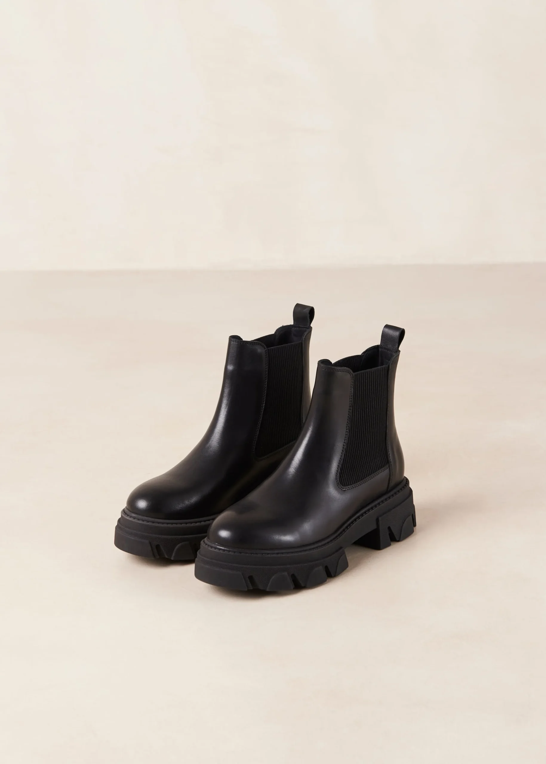 Berenice - Botines Chelsea De Cuero Negro