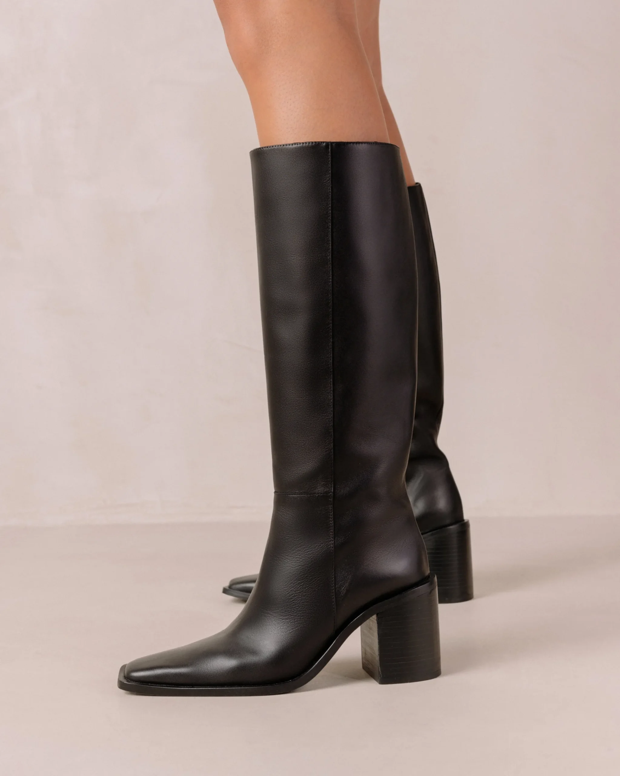 Berta - Botas Negras De Piel