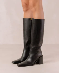 Berta - Botas Negras De Piel