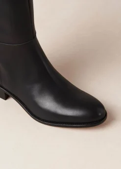 Billie Botas De Cuero Negro
