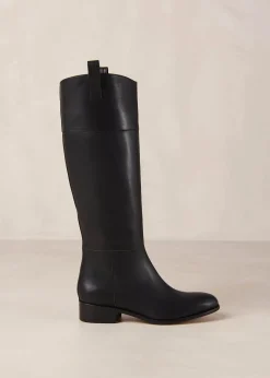 Billie Botas De Cuero Negro