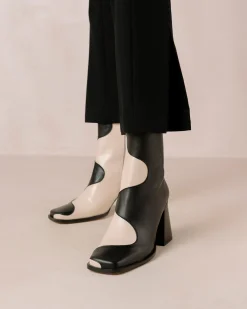 Blair - Botas De Piel Negras Y Blancas