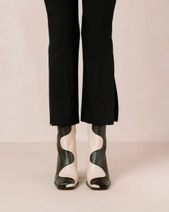 Blair - Botas De Piel Negras Y Blancas