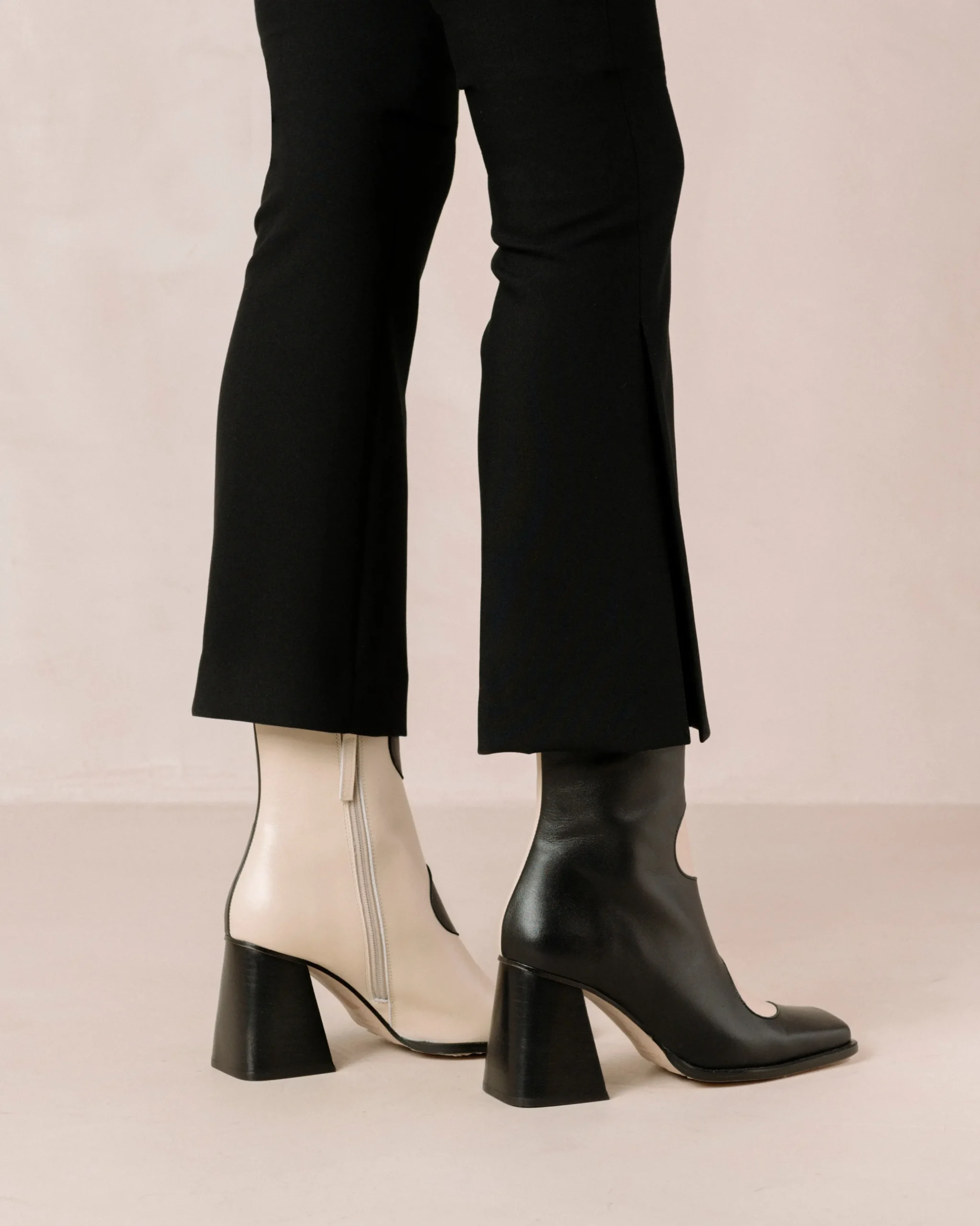Blair - Botas De Piel Negras Y Blancas