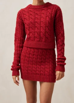 Blossom Jersey De Punto Rojo