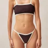 Braguita De Bikini Marrón Oscuro