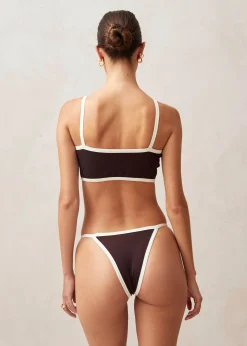 Braguita De Bikini Marrón Oscuro