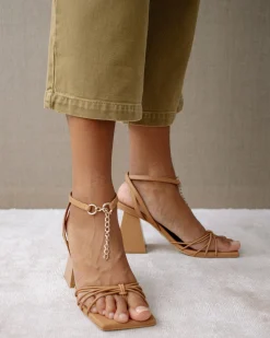 Cactus - Sandalias Marrones De Piel