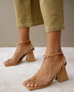 Cactus - Sandalias Marrones De Piel