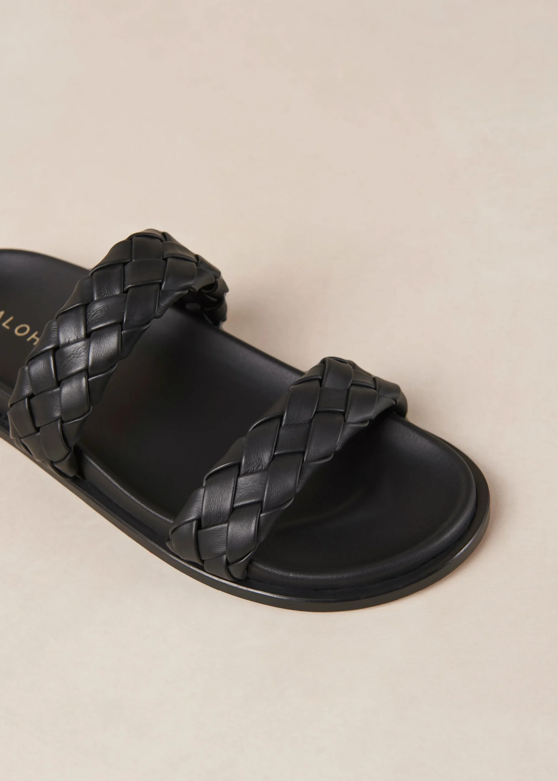 Calypso - Sandalias Negras De Piel