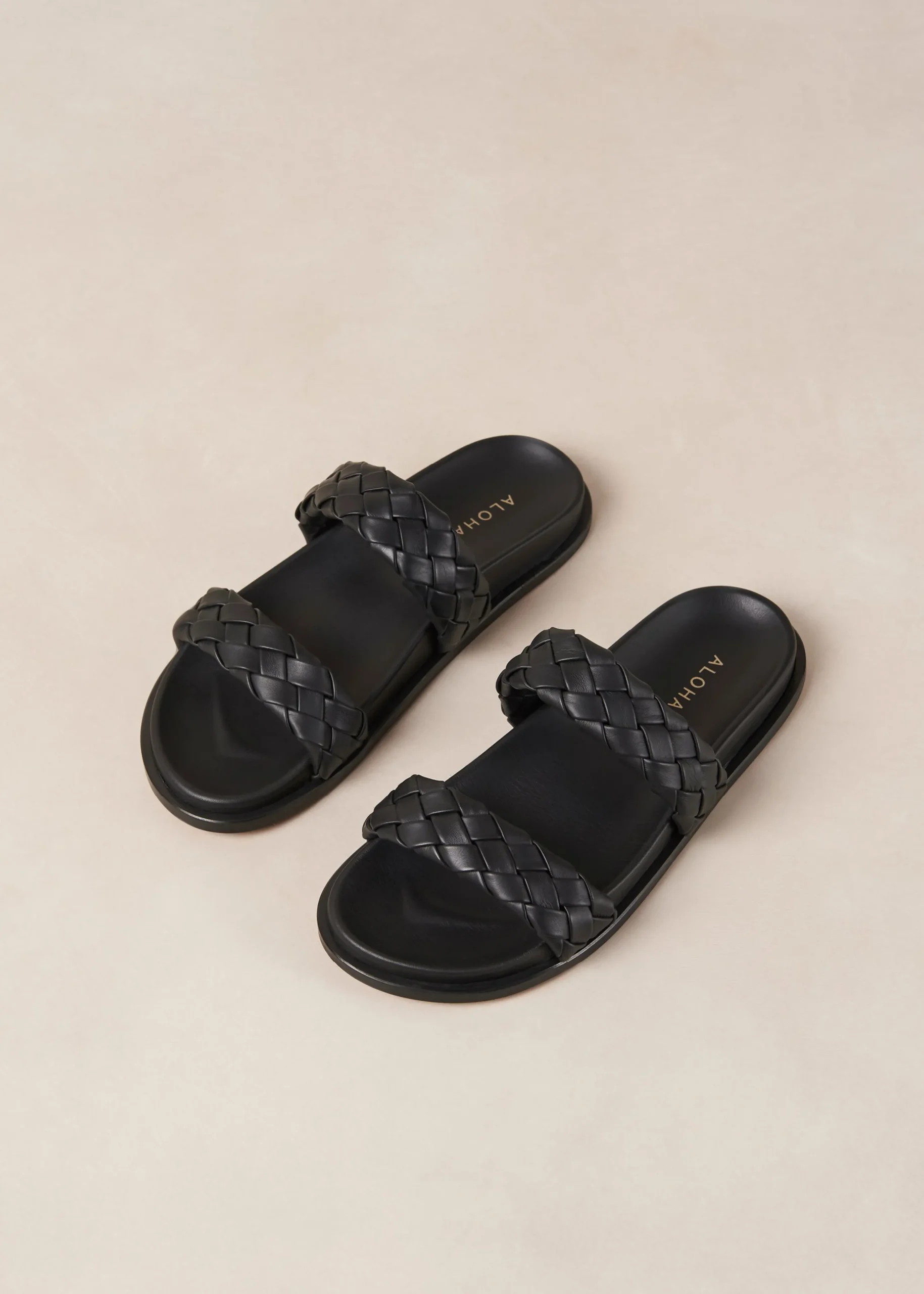 Calypso - Sandalias Negras De Piel