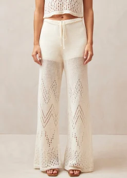 Capri - Pantalón De Ganchillo Beige