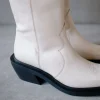 Cattle - Botas Blancas De Piel