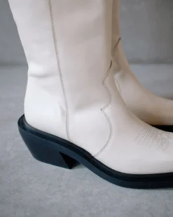 Cattle - Botas Blancas De Piel