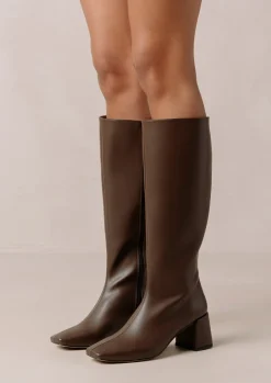 Chalk - Botas Marrón Oscuro De Piel Vegana
