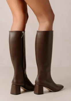 Chalk - Botas Marrón Oscuro De Piel Vegana