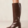 Chalk Alli - Botas De Cuero Vegano Marrones