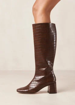 Chalk Alli - Botas De Cuero Vegano Marrones
