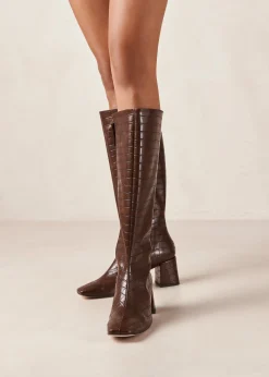 Chalk Alli - Botas De Cuero Vegano Marrones