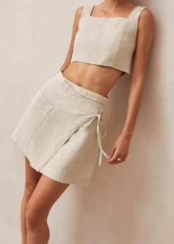 Chari Mini Falda Beige