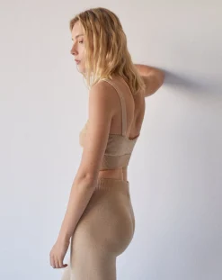 Charm - Top De Punto Beige