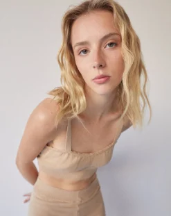 Charm - Top De Punto Beige