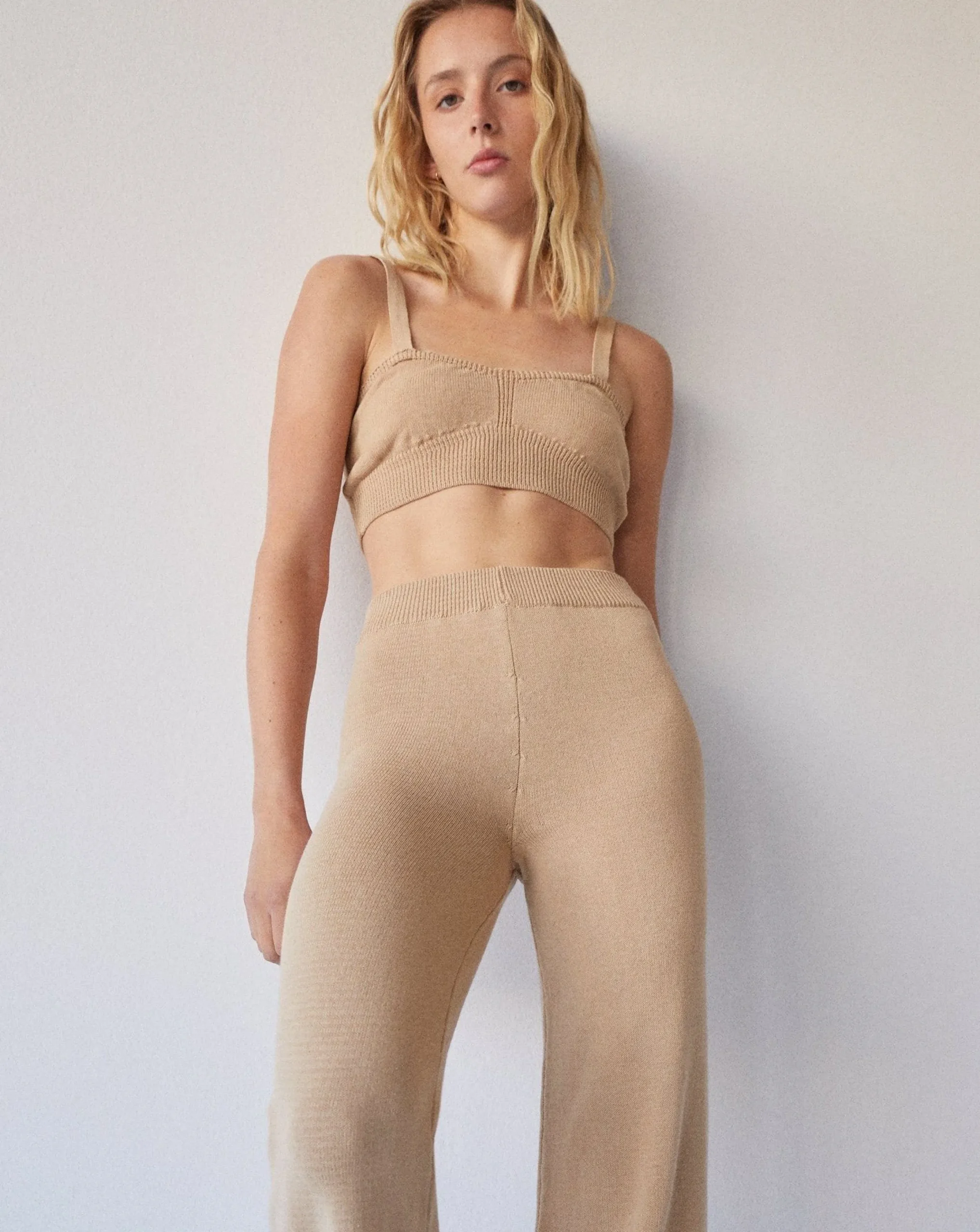 Charm - Top De Punto Beige