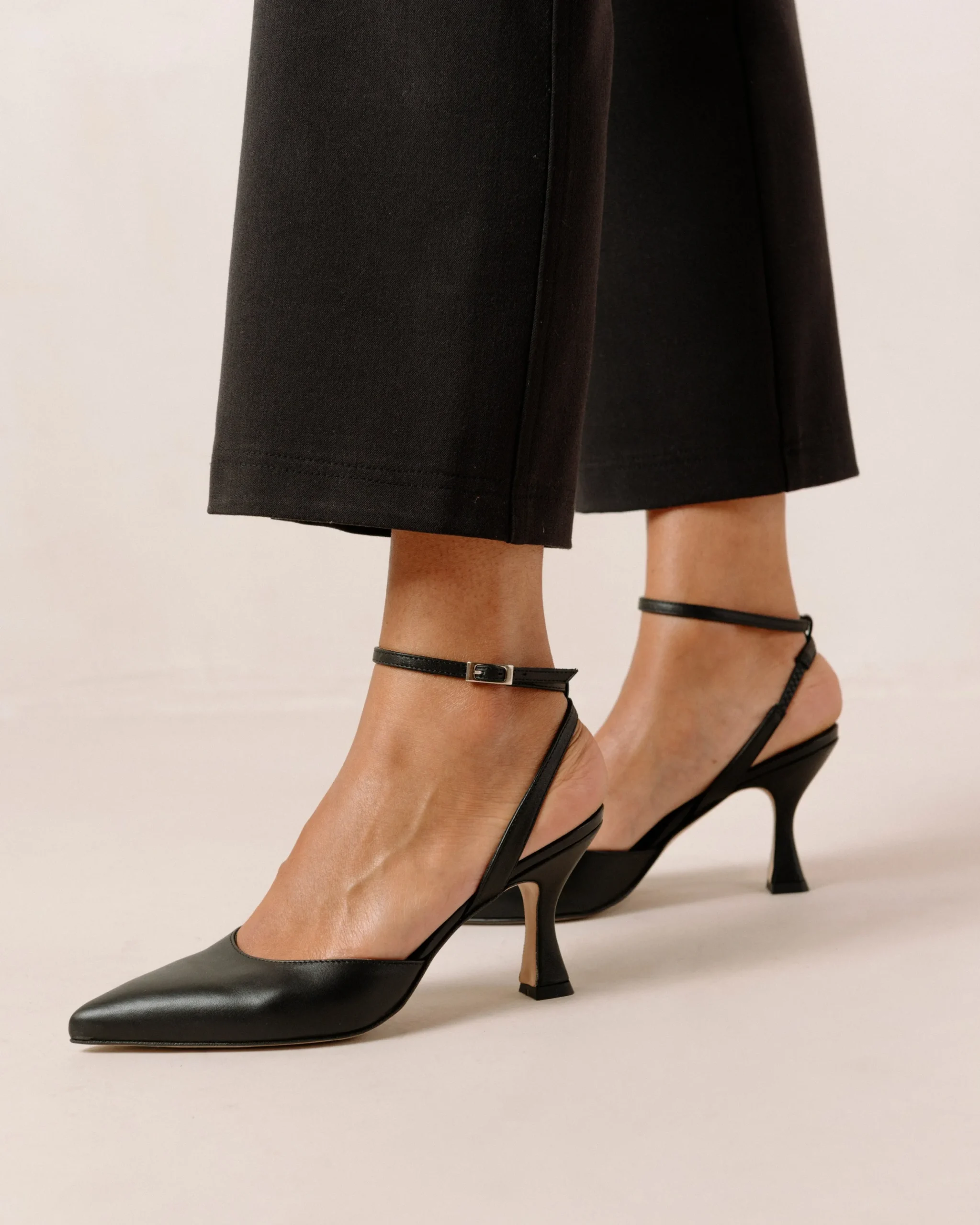 Cinderella - Tacones Negros De Piel