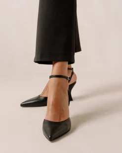 Cinderella - Tacones Negros De Piel