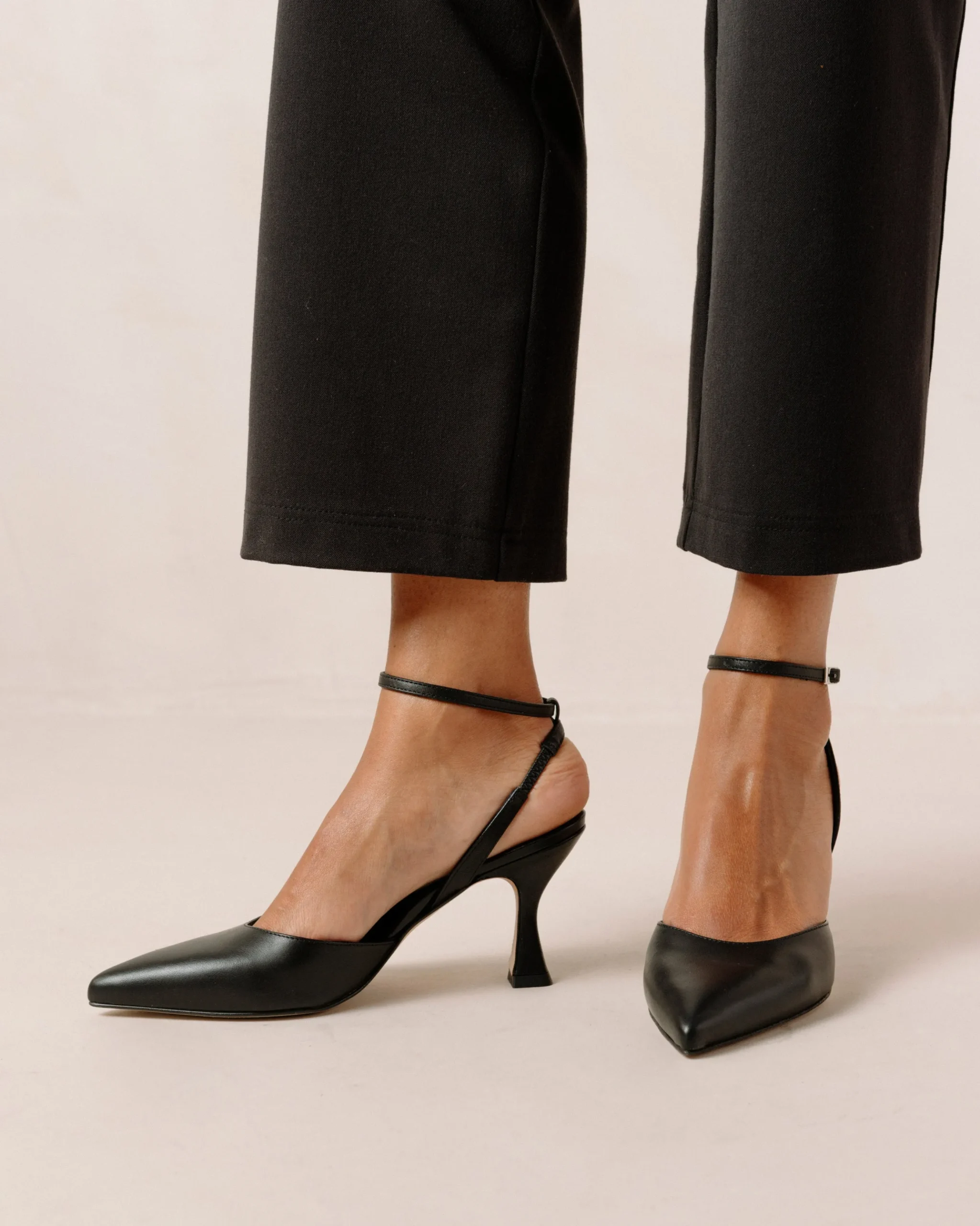 Cinderella - Tacones Negros De Piel