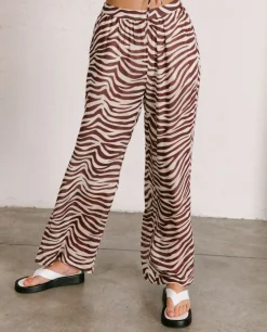 Cliffhanger Safari - Pantalones Marrones Y Blancos
