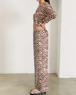 Cliffhanger Safari - Pantalones Marrones Y Blancos