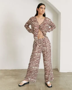 Cliffhanger Safari - Pantalones Marrones Y Blancos